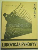 1941 Ludovikás Évkönyv jó állapotban 104p sok színes képpel és ábrával