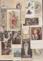 50 db régi szentkép sok lithóval / Holy cards with lithos