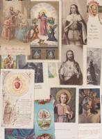 46 db régi szentkép lithókkal / Holy cards with lithos