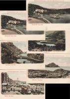 1900 6 db hajóstársasági képeslap:  és írországi városképek/6 Karten der Hamburg-Amerika linie: Irland