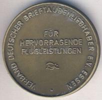 Németország DN. Postagalamb Br emlékérem eredeti adományozói dísztokban! T:2+