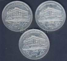1992. 200Ft Ag "MNB" (3x) T:2+,2