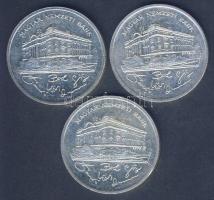 1992. 200Ft Ag "MNB" (3x) T:2,2-