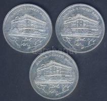 1992. 200Ft Ag "MNB" (3x) T:2,2-