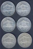 1992. 200Ft Ag "MNB" (6x) T:2,2-