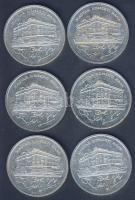1992. 200Ft Ag "MNB" (6x) T:2,2-