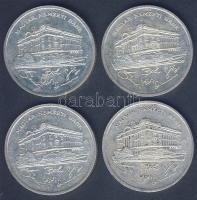 1992. 200Ft Ag "MNB" (4x) T:2,2-