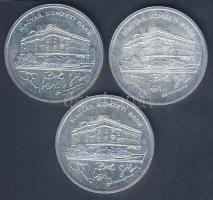 1992. 200Ft Ag "MNB" (3x) T:2