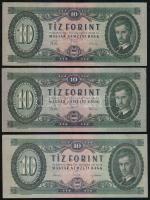 1957. 10Ft + 1960. 10Ft + 1962. 10Ft (5x) T:II,III