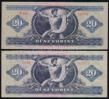 1969. 20Ft + 1980. 20Ft T:II,I