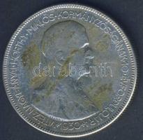 1930. 5P Ag "Horthy jobbra" T:3 ph.