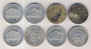 1992+94. 200Ft "Deák + MNB" Ag (8x) T:2,3