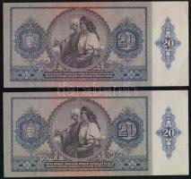 1941. 20P (2x) egymásutáni sorszámmal! T:II