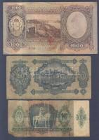 11db főleg klf magyar bankjegy a pengő időszakból, közte sorszámkövetéssel is! T:vegyes