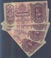11db főleg klf magyar bankjegy a pengő időszakból, közte sorszámkövetéssel is! T:vegyes