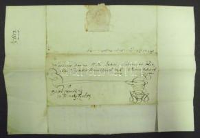 1657 Gróf Wesselényi Ferenc hadvezér, nádor saját kézzel aláírt levele Besztercebányáról Körmöcbányá...