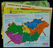 200 db modern térképes képeslap, külföldi és hazai vegyesen / 200 Map postcards