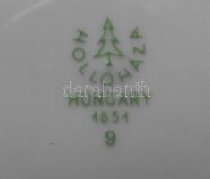 Hollóházi jelzéssel ellátott Volán Kupa Miskolc porcelán fali tányér d:24 cm