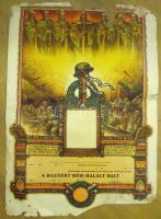 cca 1940 Hősi halotti oklevél s: Haranghy viseltes állapotban / Warrant for death on the field, damaged