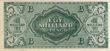 1946 1.000.000.000B.-Pengő T:I egyenetlenül levágott példány RRR!!!