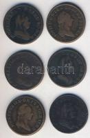 Ausztria/magyar verdejel 1780-1781. 1Kr (6x) klf verdejellel! T:3