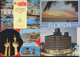 100 db vegyes modern Tengerentúli városképes lap, jó minőség / 100 Foreign cards