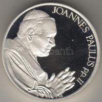 1991 "János Pál pápa magyarországi látogatása..." 308gr ezüst díszdobozban piefort (vastag) T:PP!!! Csak 300db RRR!!!
