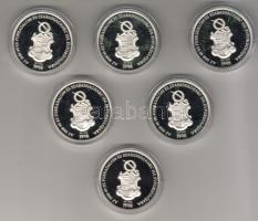 1997 "Magyar forradalom nagyjai" 210,30gr ezüst díszdobozban T:PP! R!