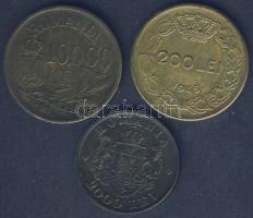 Románia 1945-1947. 200L, 2000L, 10000L T:2-,3