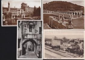 4 db db megíratlan, régi olasz városképes lap nagyon jó minőségben, alacsony kikiáltási áron / 4 unused Italian town-view cards, good quality