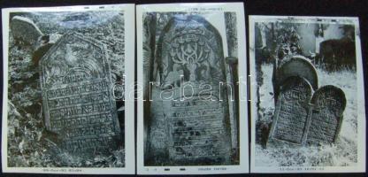 11 db fotó zsidó temetőkről / Photos of jewish cemetaries 16x21 cm
