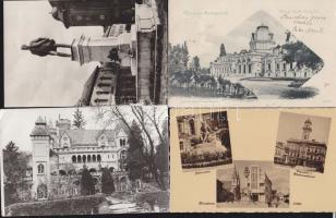 32 db régi városképes lap túlnyomórészt a Történelmi Magyarország területeiről, sok határontúlival, ...
