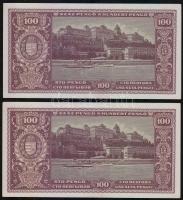 1945. 100P (2x) egymásutáni sorszámmal! T:I-