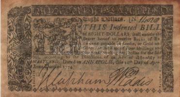 USA 1773-1862. 9db klf bankjegy hamisítványa! T:vegyes