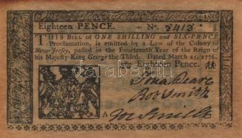 USA 1773-1862. 9db klf bankjegy hamisítványa! T:vegyes