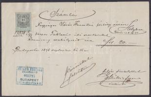 Vegyes okmány és nyomtatvány tétel: Vasúti igazolvány, pozsonyi adóív, régi órás számla Lakásbérleti...
