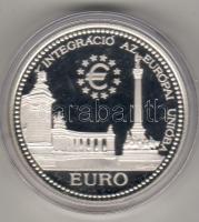 1997-98-99 "Integráció az EU-ba" 2000Ft +  2000Ft + 3000Ft 3db ezüst, díszdobozban T:PP!