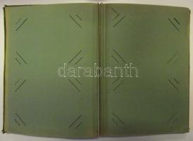 Plüssborítós, 200 férőhelyes régi képeslap album