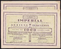 1928. Nagyvárad Paprika Rt. 1000L (2x) részvénye egymást követő sorszámmal T:II