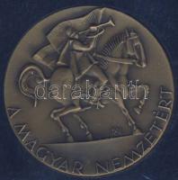 1989. Az Erdélyi menekültekért és a Magyar Nemzetért bronz emlékplakett, eredeti díszdobozban tanúsítvánnyal T:1 (10.000db)