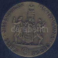 1989. Az Erdélyi menekültekért és a Magyar Nemzetért bronz emlékplakett, eredeti díszdobozban tanúsí...