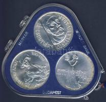 1977. 200Ft Ag 3klf db "Festők II. Mányoki, Rippl-Rónai, Csontváry" sor T:BU eredeti plombált MNB tokban!