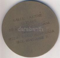 1986. Lenin Br plakett 50 éves párttagság emlékére díszdobozban T:1