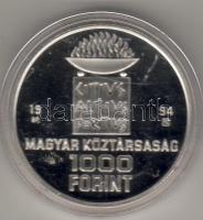 1994-95 "Atlanta I-II" 2x1000Ft ezüst díszdobozban T:PP!