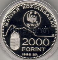 1998 "Óvd a természetet" 2000Ft ezüst díszdobozban T:PP!