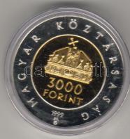1999. "Államalapítás..." 3000Ft ezüst, díszdobozban T:PP!