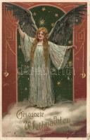 Christmas Art Nouveau litho