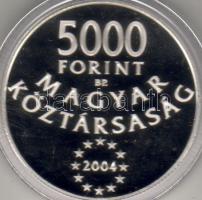 2004. "Uniós csatlakozás" 5000Ft ezüst, díszdobozban T:PP!