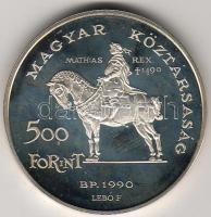 1990. "Mátyás király" 2x500Ft ezüst, díszdobozban T:PP!