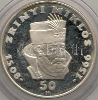 1966. "Zrínyi" sor 25Ft, 50Ft ezüst, díszdobozban T:PP! R!